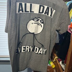 Gray Graphic Men's Shirt